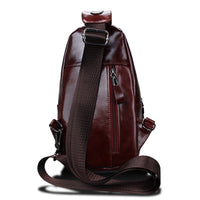 Men's First-Layer Cowhide Crossbody Bag