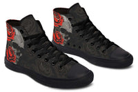 High Top Canvas Shoes For Printing Lovers