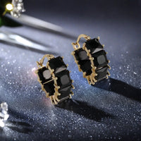 Crystal All-Match Ear Clips Copper-Set Zircon Earrings For Women