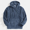 Men's Sweater Thick Corduroy Long Sleeve Solid Color