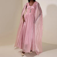 Women's Patchwork Chiffon French-style Long Dress