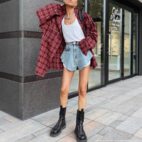 Women's Casual Loose-fit Long-sleeve Shirt