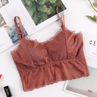 Ice Silk Thread Wrapped Chest Bottoming Underwear With Chest Pad Tube Top