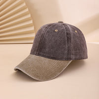 Multi-color Adjustable Round Cap With Distressed Washed Finish, Suitable For Casual Style Baseball Cap For Daily Commuting, Traveling And Photography.