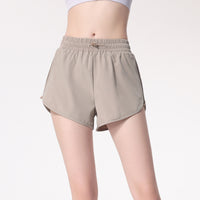 Women's Summer High Waist Casual Quick-drying Breathable Drawstring Sports Yoga Shorts