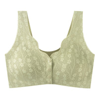 Front Buckle Underwear Vest Underwear Women's Seamless Front Buckle Plus Size Bra