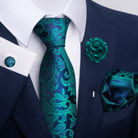 Men's Tie Suit Pocket Square Combo 8