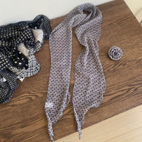 Removable Retro Affordable Luxury Dignified Flowers Silk Scarf