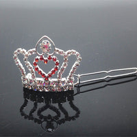 Rhinestone Small Crown Barrettes Dogs And Cats Supplies