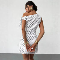 Sexy Polka Dot Women's Off-Shoulder Dress
