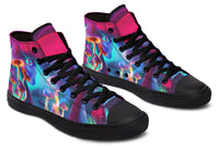 Printed Couple High-top Canvas Shoes