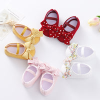 Baby Shoes Bow Soft Sole Toddler