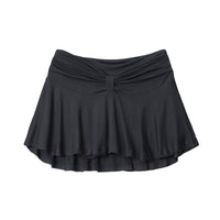 Girl French Ballet Pure Desire Wind Fold Anti-exposure Sexy High Waist A- Line Skirt
