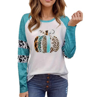 Halloween Pumpkin 3d Digital Printing Casual White T-shirt