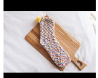 Cute Winter Hair Circle Christmas Socks