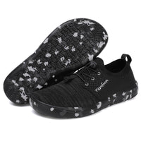 Outdoor Wide Toe Fly-knit Mesh Unisex Sports Shoes Slip-on Comfortable Casual Shoes