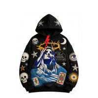 Fashion Casual Printed Polyester Sweater
