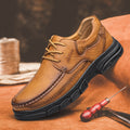 Men's Handmade Shoes Stitching Plus Size Casual Leather Shoes