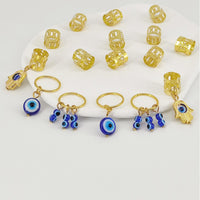Personalized Metal Devil's Eye Dirty Hair Buckle Exotic Style Hip Hop Braided African Twist Braid