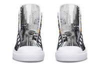 Printed Couple High-top Canvas Shoes