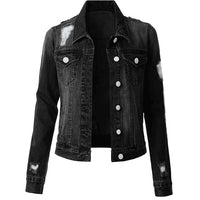 European And American Hole Lining Short Sleeve Women Women's Cowboy Coat