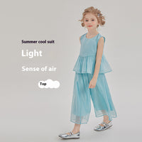 Girls' Fashion Casual Two-piece Suit