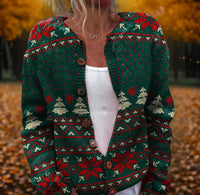 3D Digital Printed Sweater Hoodie Jacket For Women