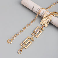 New Men's And Women's Advanced Sense Of Metal Tiger Waist Chain Gold Silver Waist Body Chain Decoration Dress Suit Evening Dress Chain Accessories