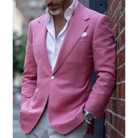 Men's Jacket Commute Leisure Printed Double Button Suit Jacket