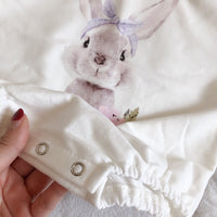 Children's Simple Cute Rabbit Romper Leggings