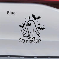 Car Body Sticker Halloween Ghost Bat English Reflective Sticker