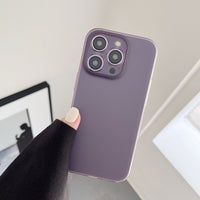 Minimalist Solid Colour Phone Case With Frosted Drop-proof Cover