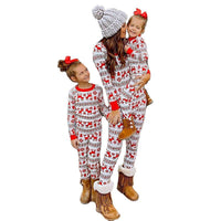 Elk Print Casual Home Pajamas Parent-Child Set