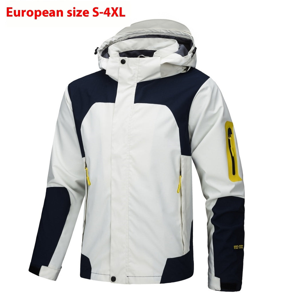 Shell Jacket Men's Jacket Thin Outdoor Windproof Waterproof Hooded Coat