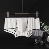 Men's Thin Ice Silk Single Layer U Pouch Boxers Underwear