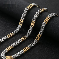 Mens Handmade Single-Link Stainless Steel Titanium Steel Bracelet