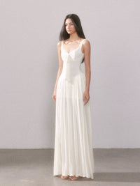 New Lace Knit Slip Dress With Slit