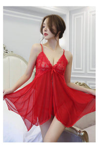 Erotic Lingerie Ladies Uniform Temptation Suspender Nightdress
