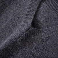 New Stylish Versatile Soft Button-front Knit Sweater