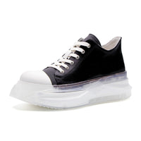 Casual Shoes With Thick Soles And High Height Versatile Lace Up