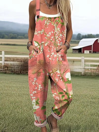Women's Floral Element Print Fashion Casual Women's Jumpsuit