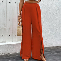Summer Commuter Casual High-Waist Wide-Leg Pants For Women