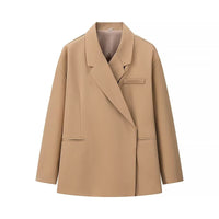 Women's Loose Solid Color Casual Suit Jacket