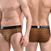 Men's Ice Silk Jacquard Briefs