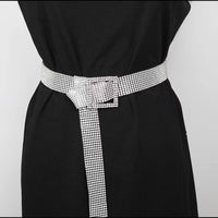 Women's Fashion With Diamonds Over Rhinestone Belt