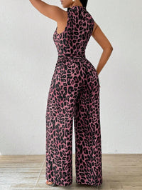Women's Wide Leg Jumpsuit With Belt
