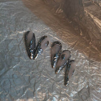 Dark Goth Wind Irregular Metal Wear Nail Sticker
