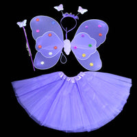 Activity Stage Performance Children's Toys Cos Angel Butterfly Wings Skirt Fairy Stick Suit