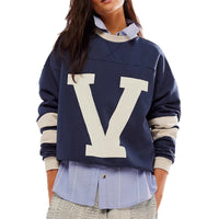 Bold, Color-blocked Letter-print Hoodie