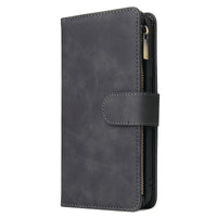 Vintage Frosted Nine-card Multi-function Zipper Pack Phone